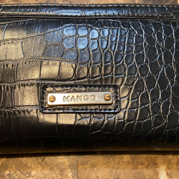 Mango Black Croc Embossed Wallet - Picture 4 of 4